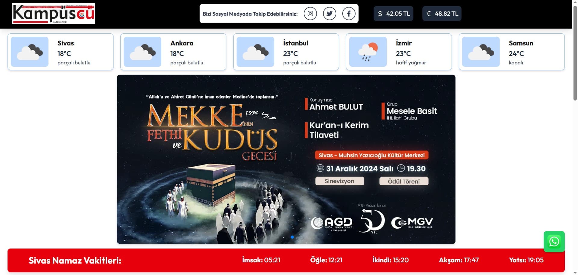 Kampüscü ekran görüntüsü