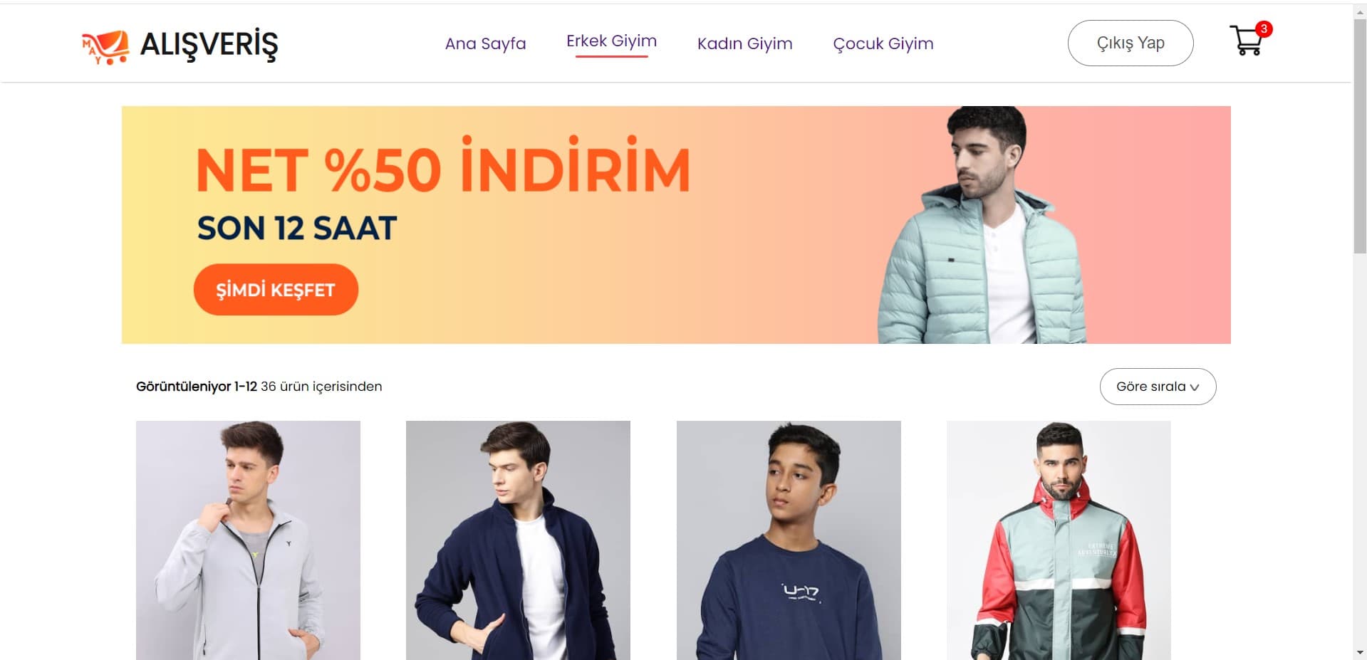 Screenshot of MAY Shopping