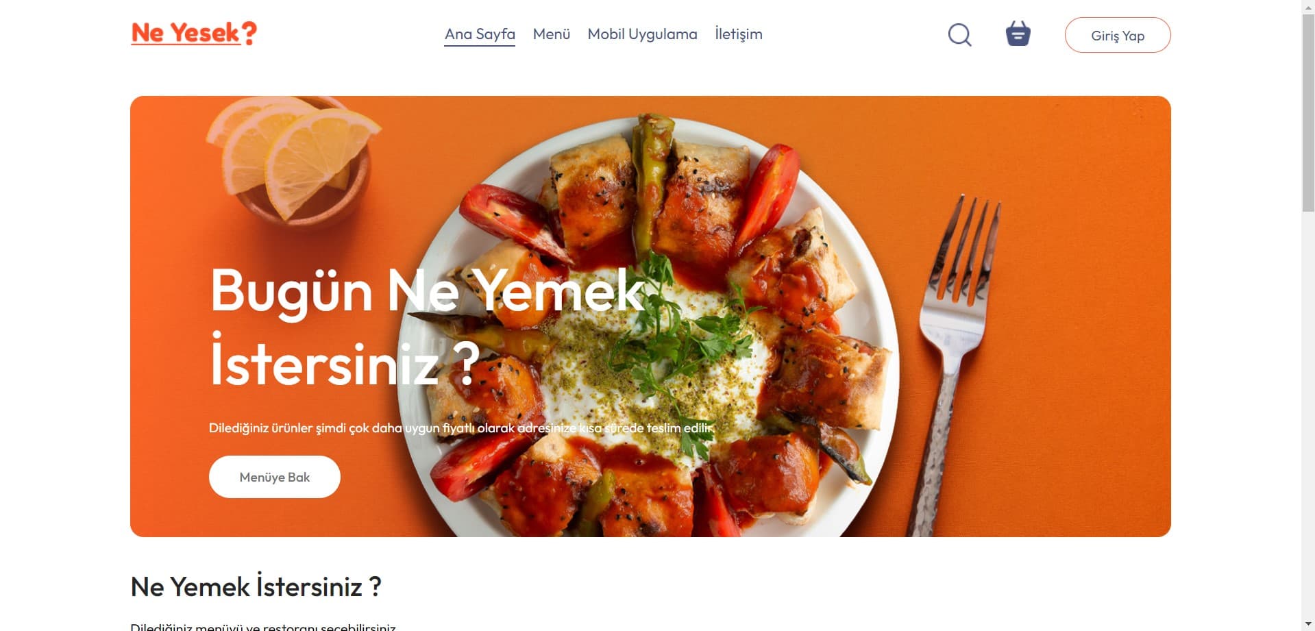 Ne Yesek? ekran görüntüsü