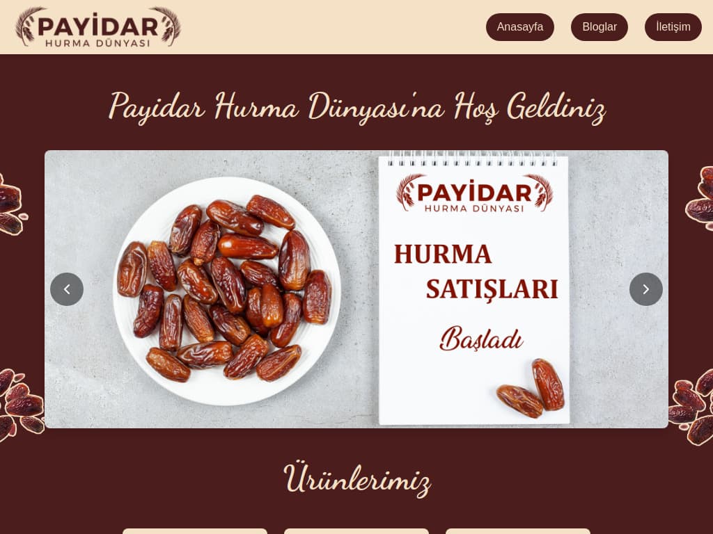 Screenshot of Payidar Hurma Dünyası